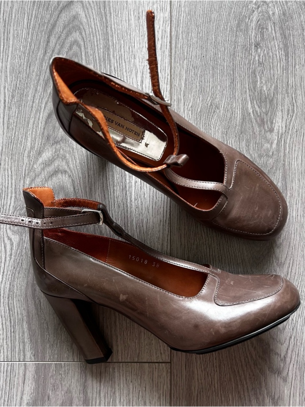Dries Van Noten Brown Mary Jane Heels - Picture 5 of 10
